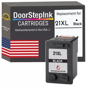Cartuccia di inchiostro compatibile DoorStepInk per HP 21XL Nero-USA - Foto 1 di 5