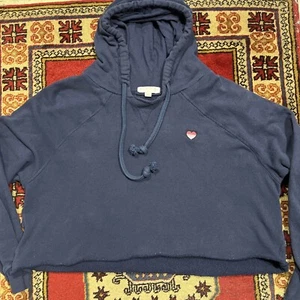 SPIRITUAL GANGSTER PELOTON Cropped Hoodie Hooded Sweatshirt rainbow logo Sz M - Picture 1 of 5