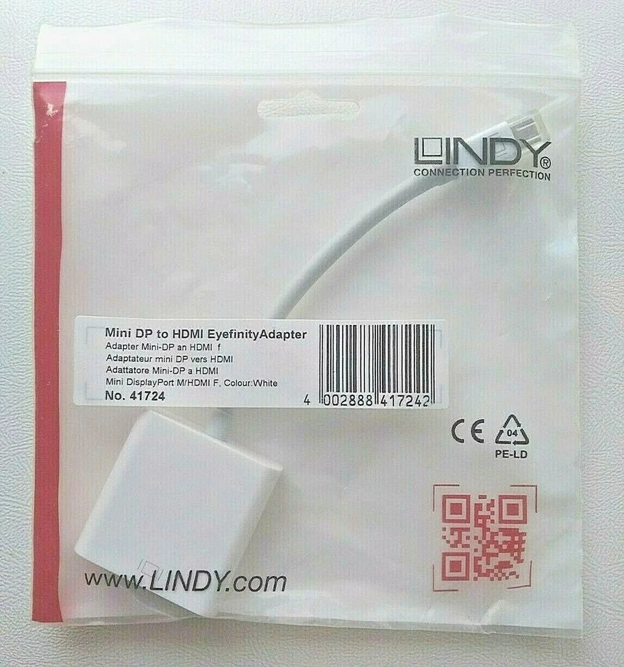 Mini DisplayPort M/HDMI F Adapter, Cavo Adattatore da Mini DP a HDMI - Imagen 1 de 1