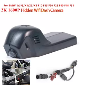Dash cam auto 2K 1600P WIFI DVR per BMW 1/3/5/X1/X3/X5 F10 F15 F20 F40 F48 - Foto 1 di 12