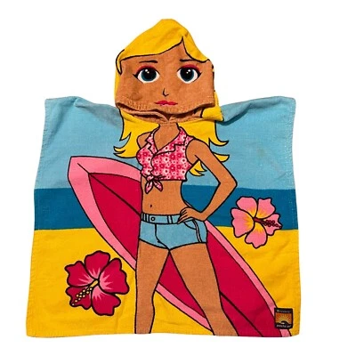 Poncho Bambury Pal Girls Toalla con Capucha 23” x 47” Talla Única Surfer Algodón Secado Rápido Foto 1 de 4