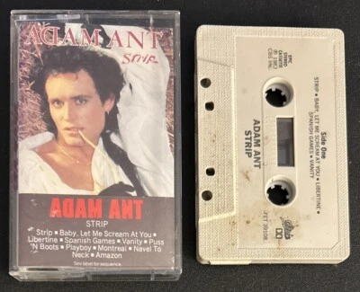 Adam Ant Strip FET39108 Music Cassette Tape (CBS/Epic 1983 Used) - Image 1 of 4
