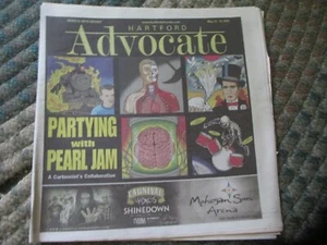 Pearl Jam Eddie Vedder Tom Tom Tomorrow 2010 Kunstartikel Hartford Advocate Connectic - Bild 1 von 3