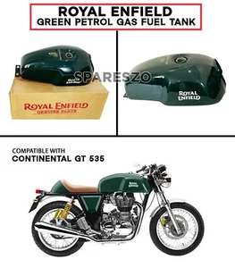 Royal Enfield "CONTINENTAL GT 535 GREEN FUEL TANK" - EXPRESS SHIPPING - Picture 1 of 8