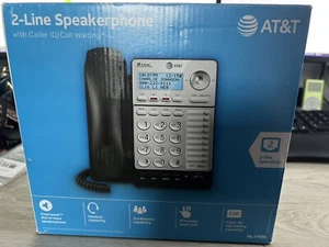 AT&T 2-LINE Speakerphone With Caller ID/ Call Waiting ML17928, Missing Pwr Cord - Picture 1 of 1