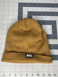 Yellow REI Beanie One Size Gold Unisex Hat (E2) - Picture 1 of 5