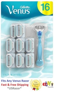 16 Gillette Venus Razor Blades Blades Refill Cartridges fits Embrace Olay Shaver - Picture 1 of 4