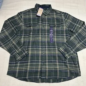 woolrich flannel shirt mens 2XL plaid long sleeve collar outdoor button down - Picture 1 of 9