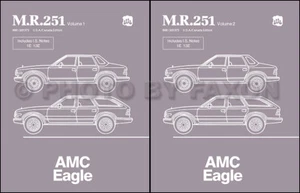 AMC Eagle Shop Manual 1984 1985 1986 1987 1988 Repair Service Book American - Foto 1 di 2