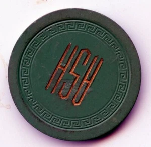 Unidentified Casino Chips: (ASH) 1.00 Green - Imagen 1 de 2