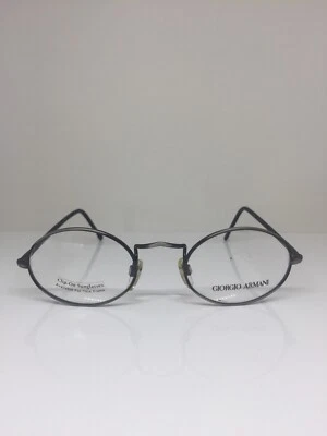 Vintage Giorgio Armani 240 Eyeglasses GA 240 C. 915 Antique Silver 48mm Italy - Image 1 of 4