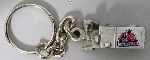 COLUMBUS BLUE JACKETS - PEWTER METAL ZAMBONI KEYCHAIN - NHL LICENSED - NEW! Cover