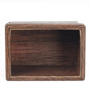Dolls House Miniature Shadow Box with Frame Brown Small Ornament Accessory - Picture 1 of 8
