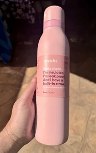 OWALA Freesip Twist 24oz Water Bottle ROSE QUARTZ limited edition MINT NEW $5shp - Picture 1 of 7