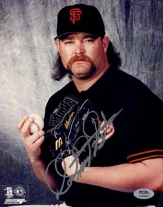 ROD BECK signed 8x10 photo (Giants - autograph) PSA/DNA certified - Picture 1 of 1