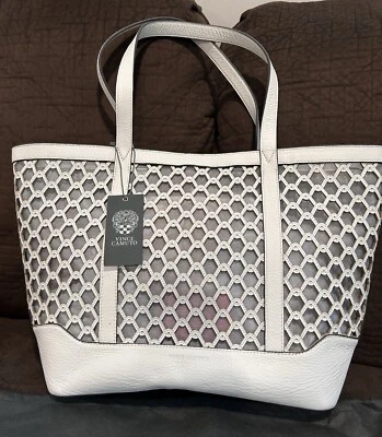 Bolso de Mano Vince Camuto Cuero Blanco Nuevo Con Etiqueta y Cubierta Para Verano  Foto 1 de 4