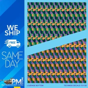 Techmod 72113 1/72 Raute Top Bottom Flugzeug Wet Decal WWII 2 Bogen - Bild 1 von 5