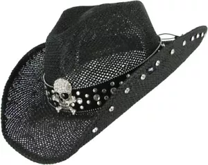 Peter Grimm One Size "Crystal" Western Strohhut, schwarz - Bild 1 von 1