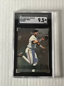 1996 Fleer Metal Universe #241 Barry Bonds Platinum Edition SGC 9.5 MT+ POP 1 - Picture 1 of 2