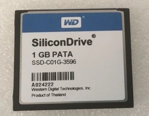 Western Digital SiliconDrive 1GB PATA SSD-C01G-3596 CF Compact Flash Memory Card - Picture 1 of 3