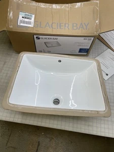 Glacier Bay Unterbauspüle 924 045, Rechteckbecken, 21,9 x 16,2 x 7,9 Zoll, NEU - Bild 1 von 8
