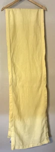 Williams-Sonoma Long Embroidered Pattern Runner Yellow 100% Linen 16x108 - Picture 1 of 4