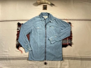 Denim Supply Chambray Arbeitshemd M-L Indigo Talon US Navy RRL Style Neu Brandneu ohne Etikett - Bild 1 von 20