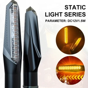 2pcs 12LED Universal Motorcycle Amber Turn Bike Signal Indicators Blinker Lights - Bild 1 von 24