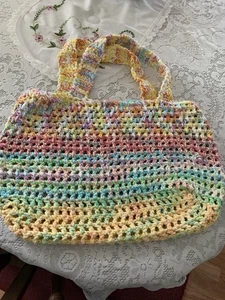 Handgefertigte gehäkelte Tasche, neu gemacht. - Bild 1 von 7