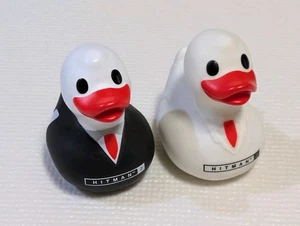 Hitman 2 Agent 47 Rubber Duck Set of 2 Official Authentic Promo Merch - Picture 1 of 3