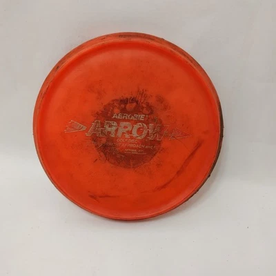 Aerobie Arrow Red Golf Disc 165 Grams Ultra Straight Approach and Putter PDGA - Image 1 of 4