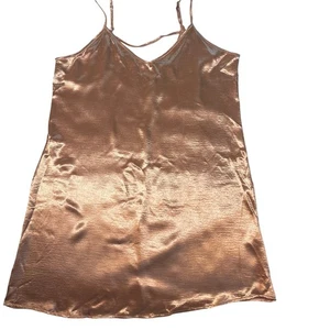 Love J Pink Satin Spaghetti Strap Mini Dress - XL Dressy Strappy Sexy - Picture 1 of 10