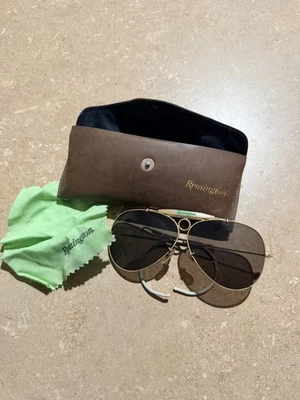 雷明顿飞行员射击眼镜安全抗冲击复古深色太阳镜 — 第 1/4 张图片