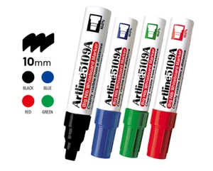 1 caja (6 piezas) Marcador de pizarra blanca Artline 5109A plumín grande 10,00 mm claramente visible - Imagen 1 de 8