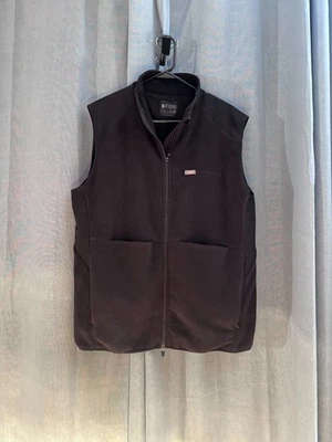 FIGS女式拉链抓绒背心XXL黑色柔软弹力医用制服 — 第 1/4 张图片