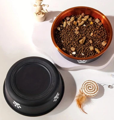 Cuencos antideslizantes para perros pequeños medianos grandes plato de alimentación para perros y fuentes de agua Foto 1 de 3