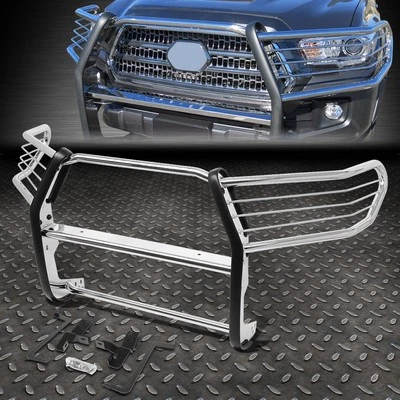 FOR 16-19 TOYOTA TACOMA STAINLESS STEEL FRONT BUMPER BRUSH GRILLE GUARD FRAME - Image 1 of 4