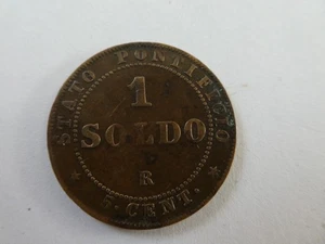 Vatican › États pontificaux •1 soldo / 5 centesimi- Pius IX - 1866R .TTB (p1.15) - Picture 1 of 4