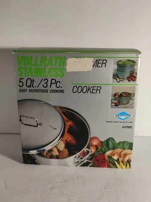 Vollrath Stainless 5Qt /3pc Cooker #47993 - Image 1 of 4