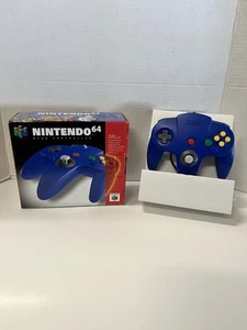 Nintendo 64 n64 Blue Controller Authentic Genuine Original Box & Packaging 1996 - Picture 1 of 5