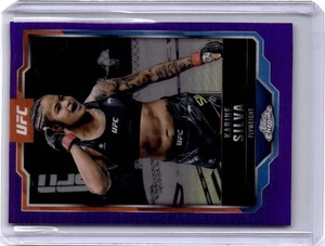 2025 Topps Chrome UFC #147 Karine Silva Purple Refractor - Picture 1 of 2