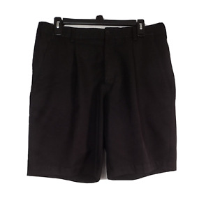 Nike Men's Size 32 Golf Shorts Black Pleated Front DRI-FIT Pockets 