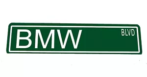 Custom Metal Street Sign "BMW Blvd" 6x24 Car Man Cave 42011 - Picture 1 of 1
