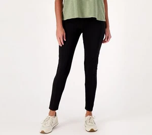 Denim & Co. Tall Duo Stretch Pants Black XS New - Picture 1 of 1