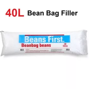 40L Beans Bag Refill Sack Stuffing Filler Filling Beads Balls Lightweight Beans - Picture 1 of 5