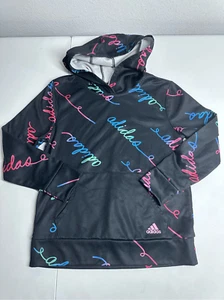 Adidas Girls Multicoloured Hoodie Logo Size Medium (10-12) - Picture 1 of 10