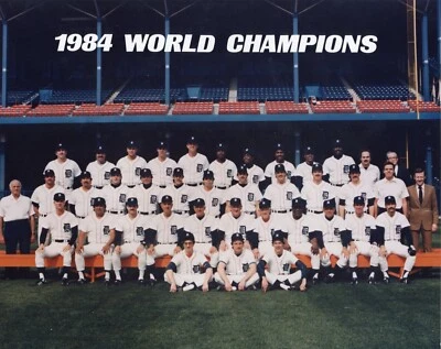 1984 Detroit Tigers World Series Champions Baseball 8x10 Photo Print - Image 1 of 2