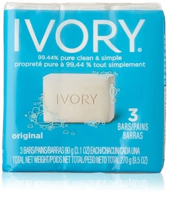 Ivory Simply Original Rich Classic Creamy Ivory Bath Soap Bar Body Wash Shower