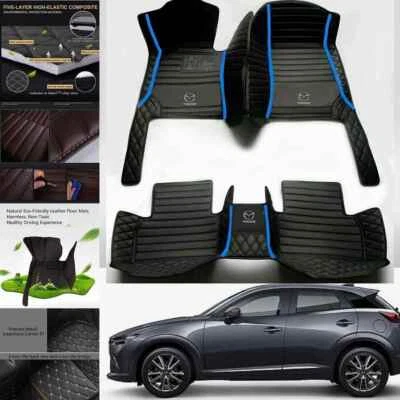 For Mazda 3 2003-2025 All Series Car Floor Mats Front & Rear Waterproof Carpets Foto 1 de 4