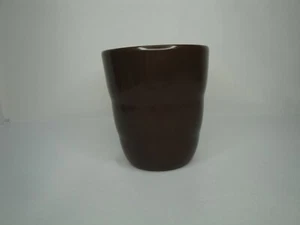 Pottery Planter 6” Orchid Pot Brown Ringware Clay Vase Germany Utensil Holder - Picture 1 of 6